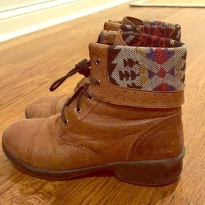 Keen Fold-Over Combat Boots